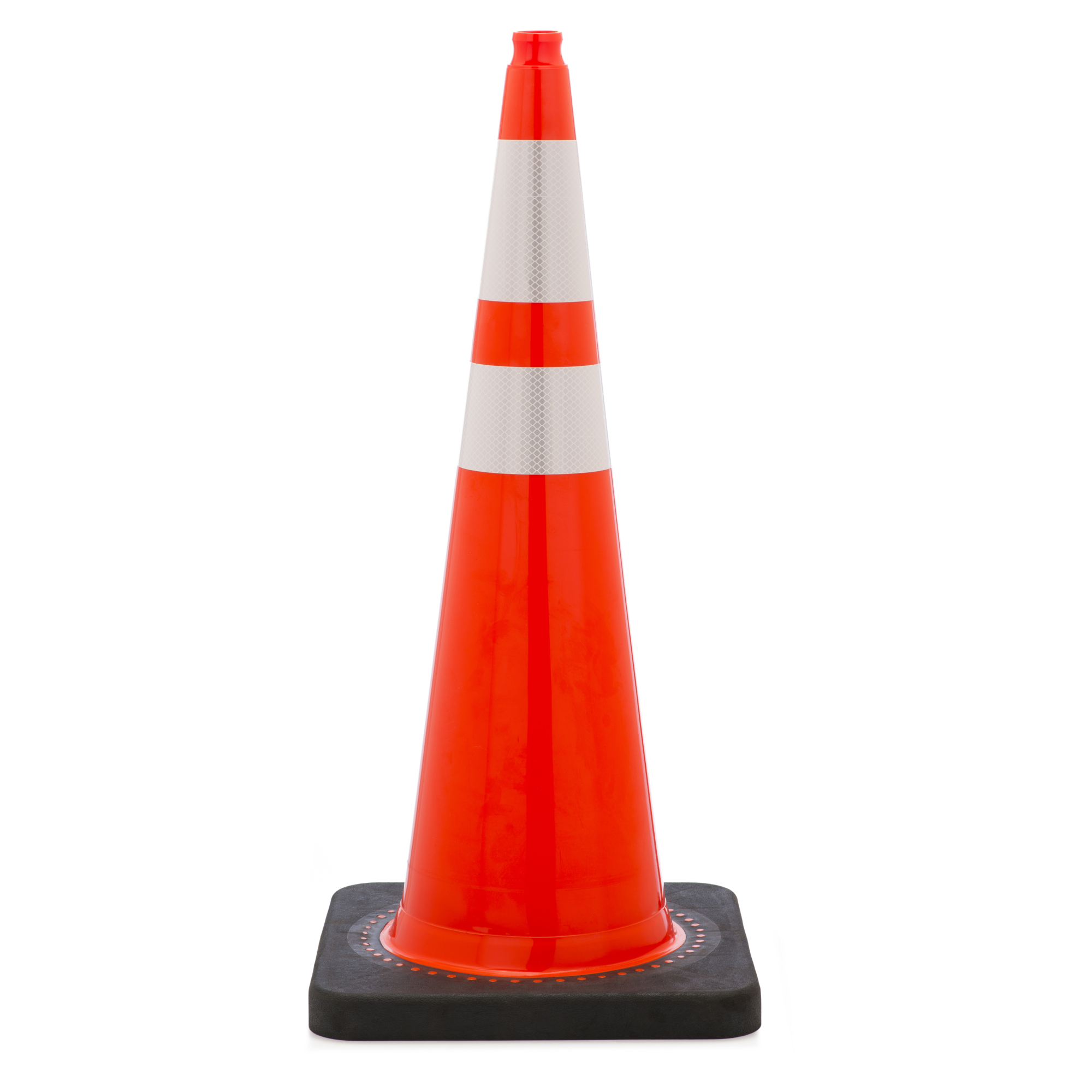 Mutual Industries 17723-136-10 Traffic Cone 36"10Lb Org Reflcetive